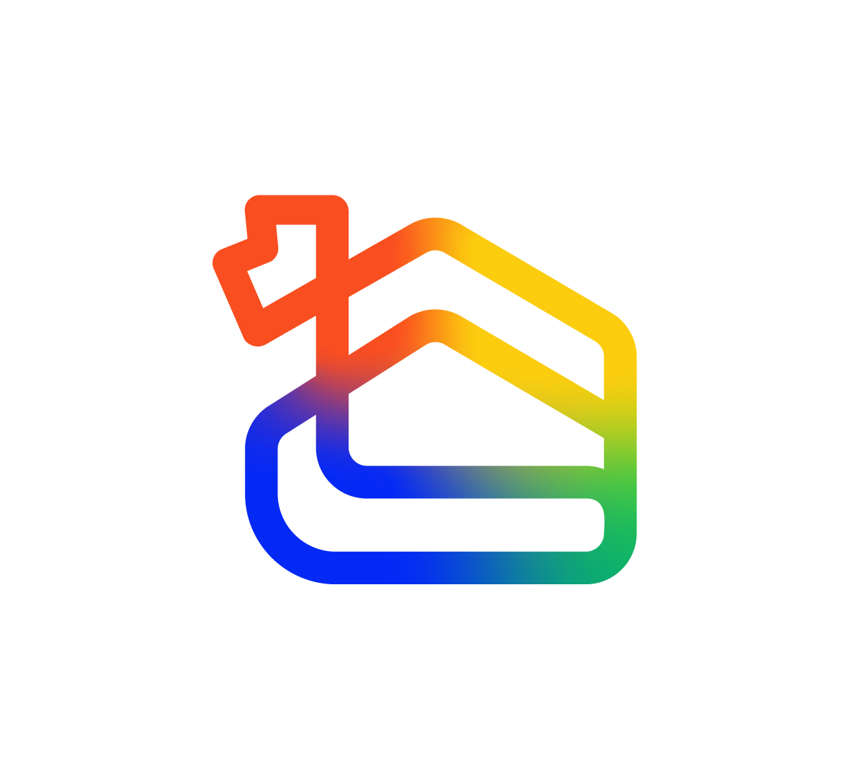 Símbolo da Logo colorida